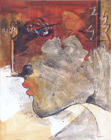 Grande profilo, frammento, 2000  -->