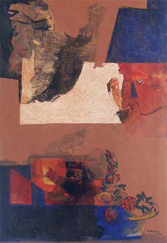 natura morta su muro, 1998, particolare   -->